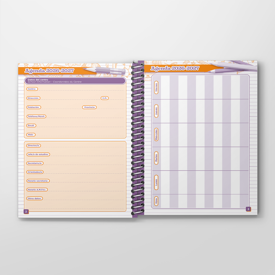 Agenda Mod. Dos Días Página