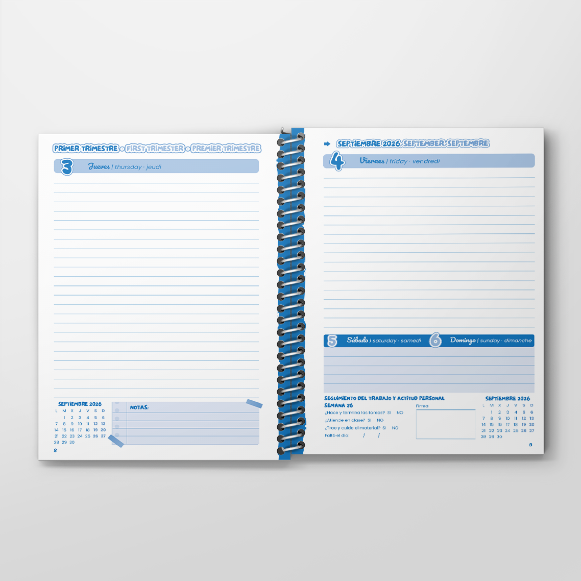 Agenda Mod. Un Día Página