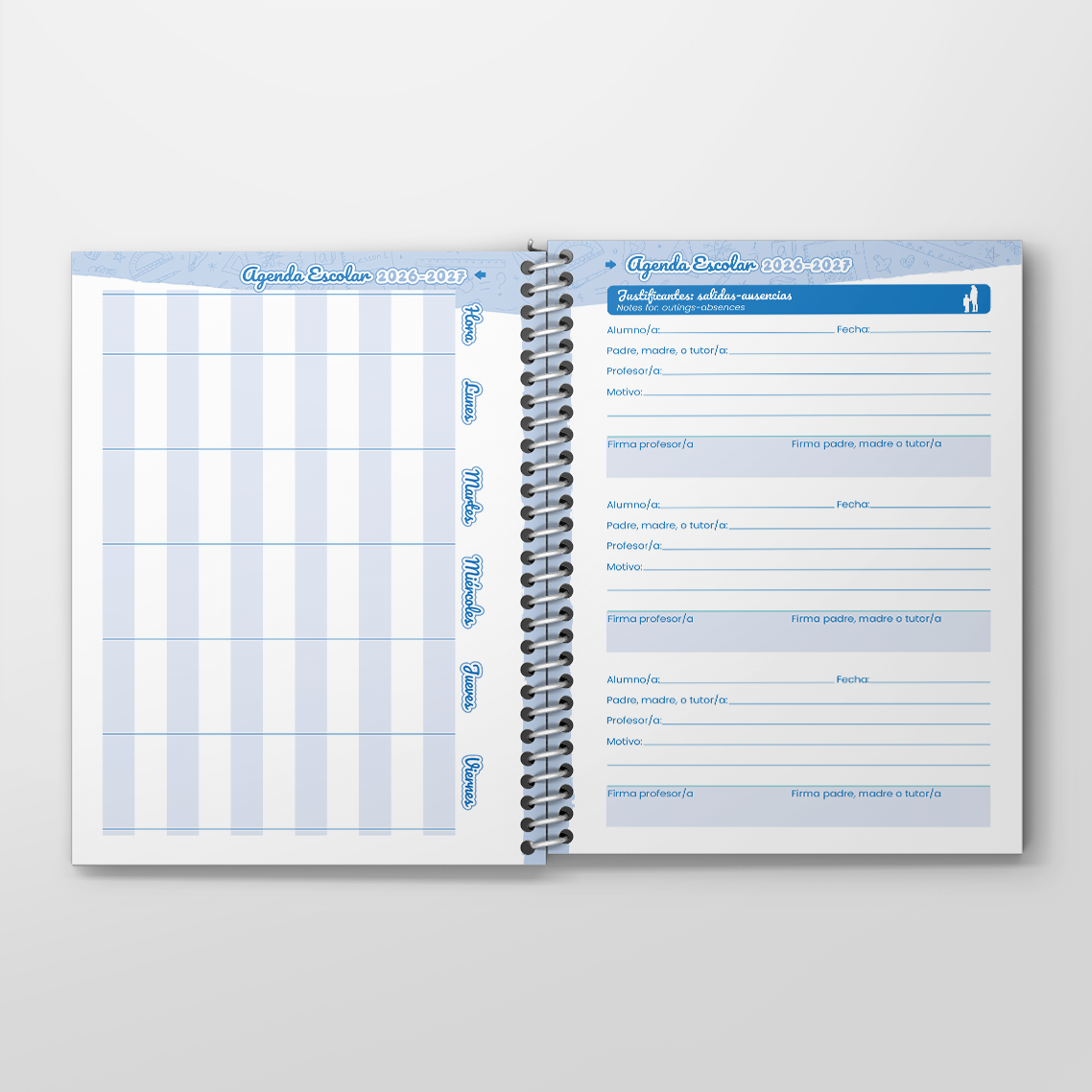 Agenda Mod. Un Día Página