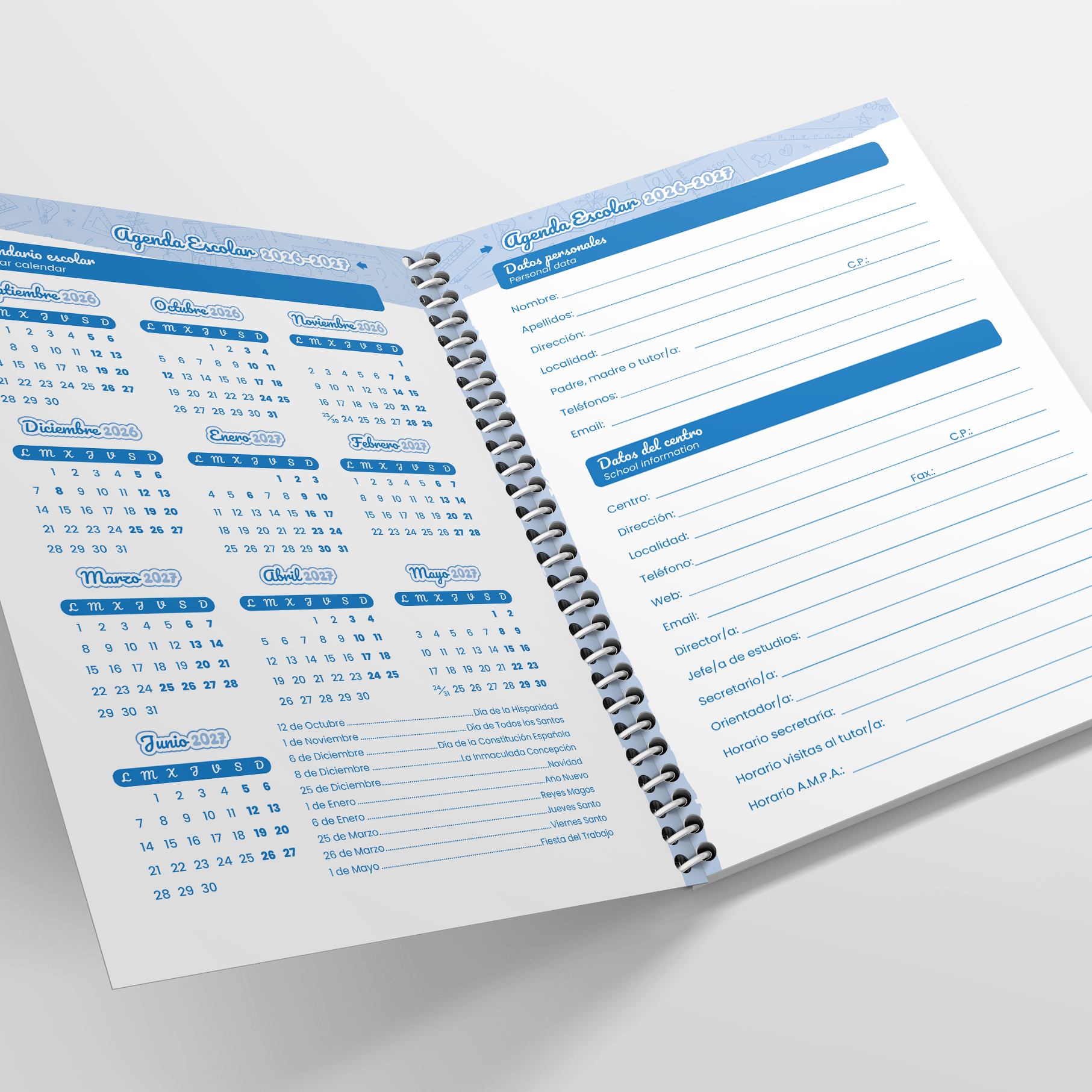 Agenda Mod. Un Día Página