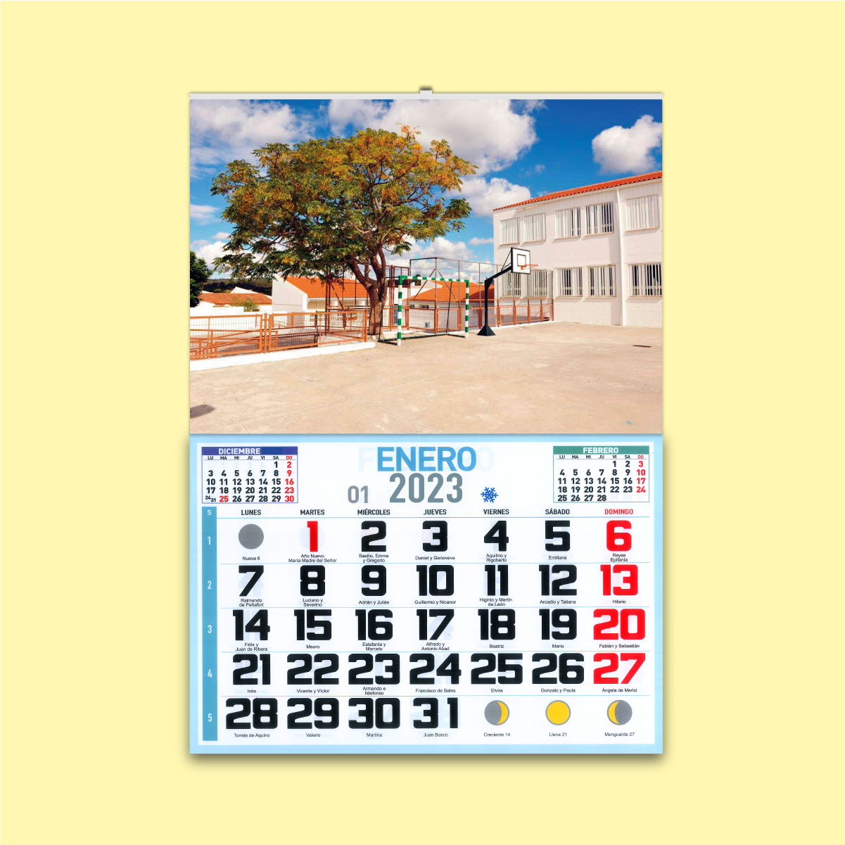 Calendario con Faldilla