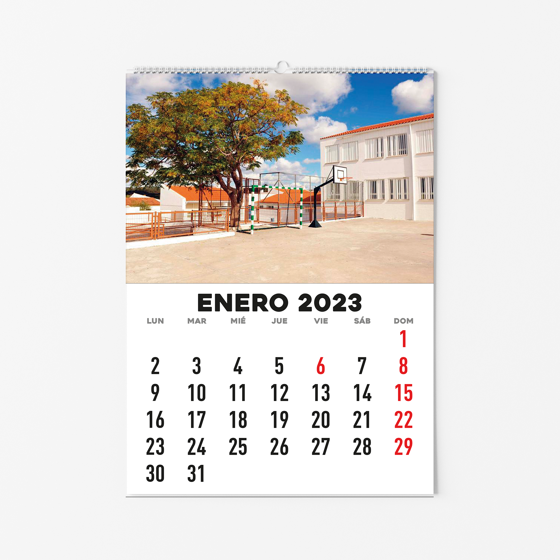 Calendario 1 Hoja/Mes