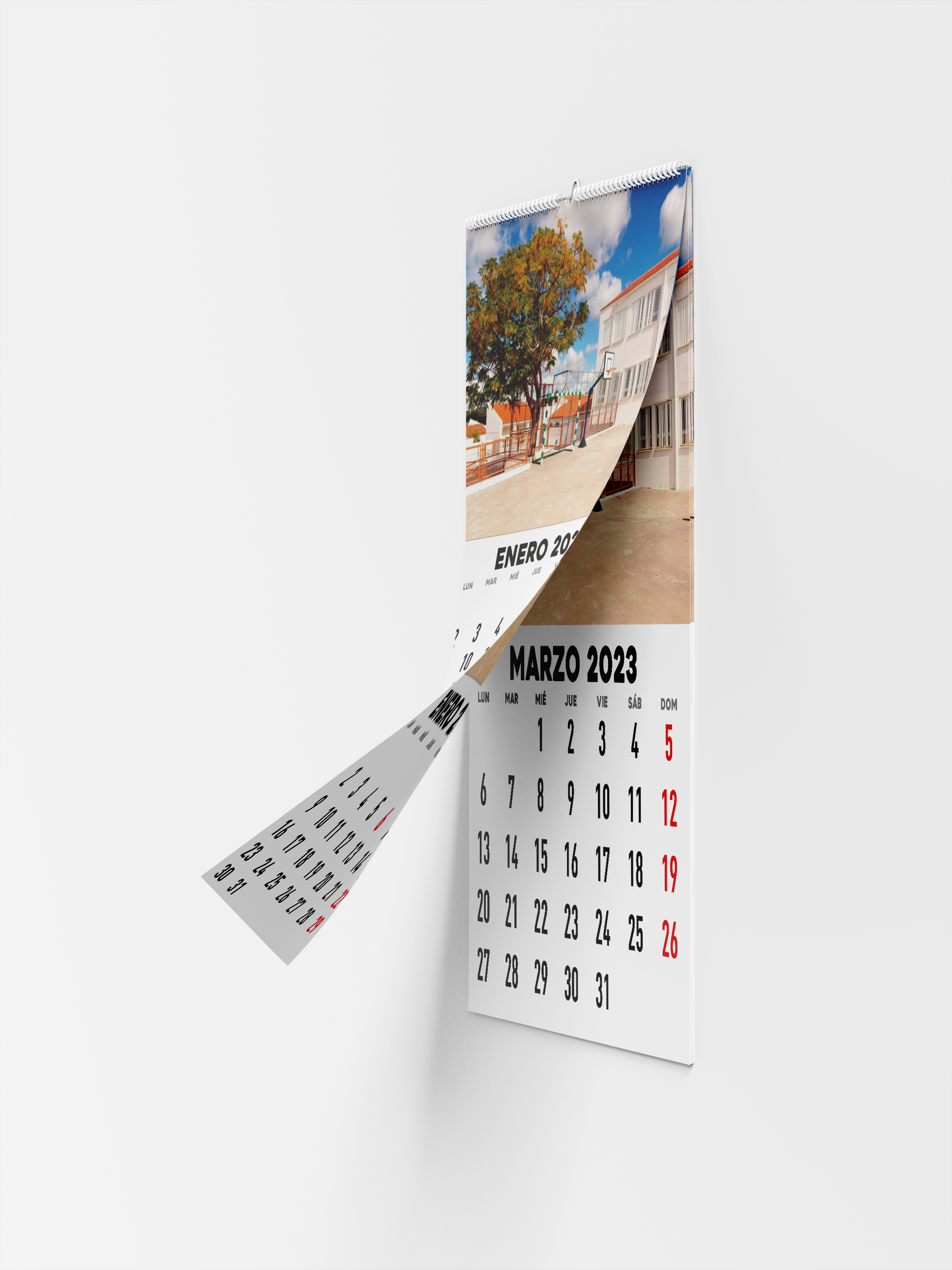 Calendario 1 Hoja/Mes